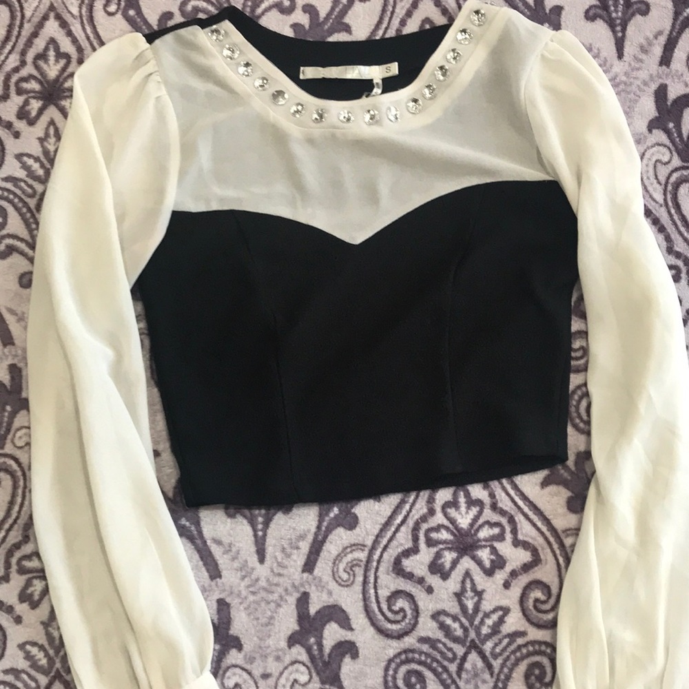 Cropped Formal Top